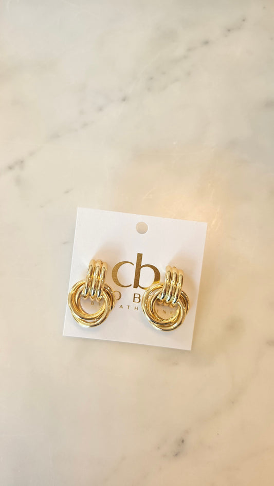 DOUBLE KNOT HOOP EARRINGS