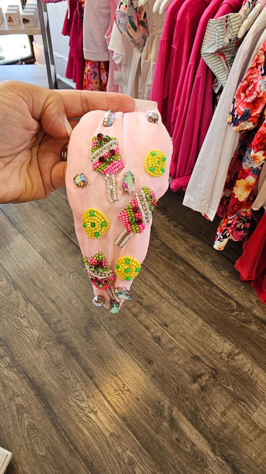 RHINESTONE PICKLEBALL HEADBAND