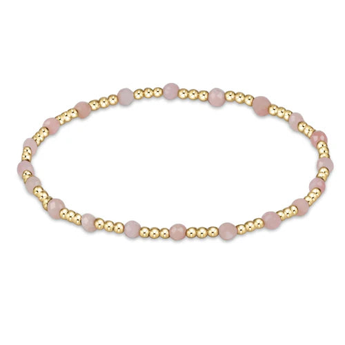 ENEWTON | GEMSTONE GOLD SINCERITY 3MM BRACELET| PINK OPAL
