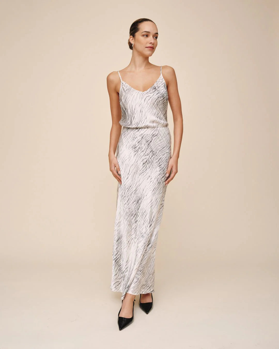 SLEEK BIAS MAXI SKIRT | SNOW TIGER | BELLA DAHL