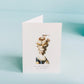 greeting card with illustration of a women that says "when you look good"